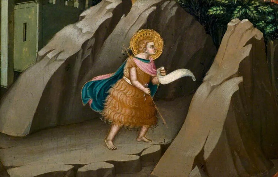 Johannes der Täufer tritt in die Wüste - Lorenzo Monaco