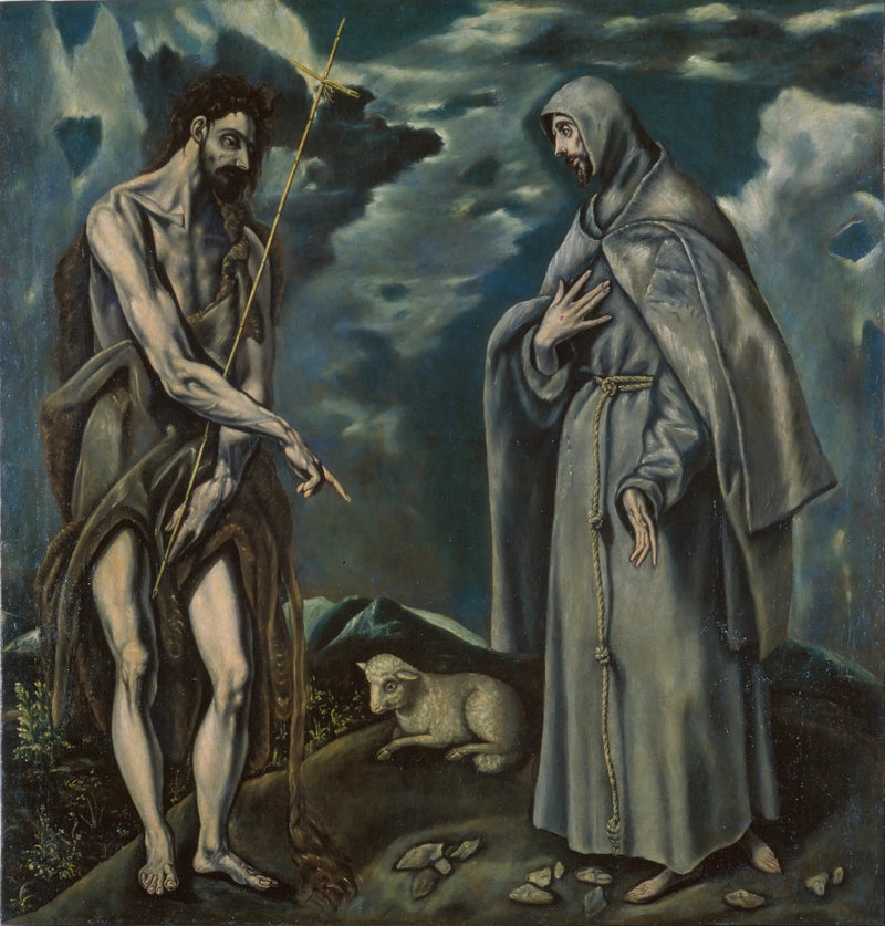 Johannes der Täufer und Franz von Assisi - El Greco