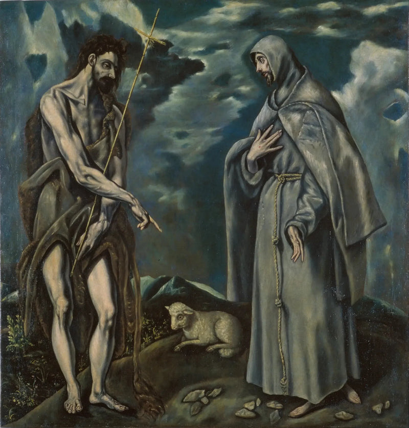 Johannes der Täufer und Franz von Assisi - El Greco