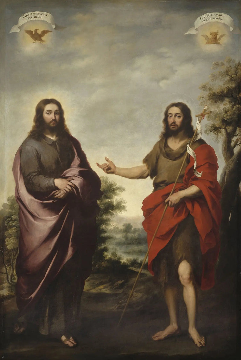 Johannes der Täufer zeigt Christus - Bartolomé Esteban Murillo