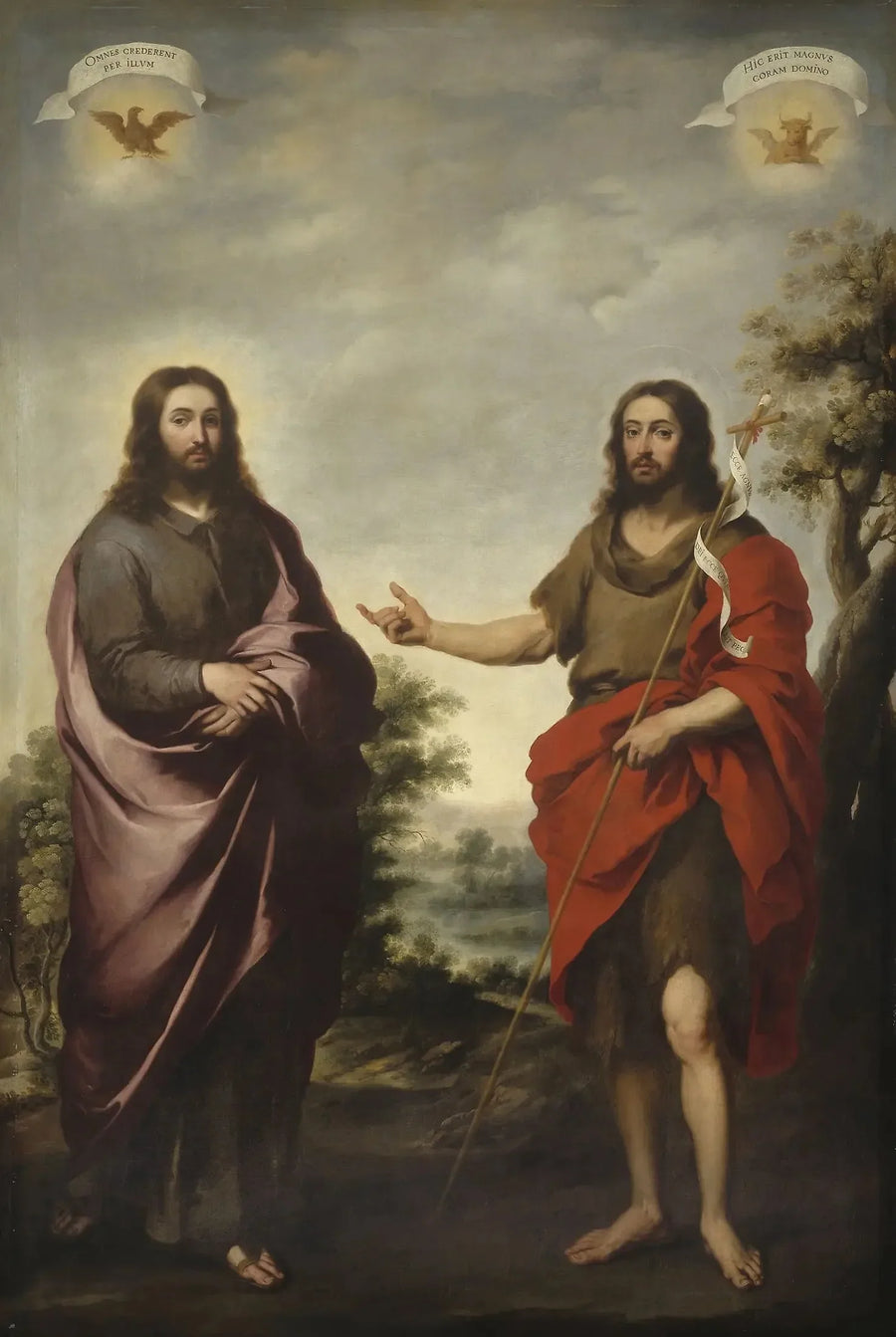 Johannes der Täufer zeigt Christus - Bartolomé Esteban Murillo
