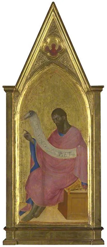 Johannes der Täufer: Schild des rechten Pinnacles - Giovanni da Milano