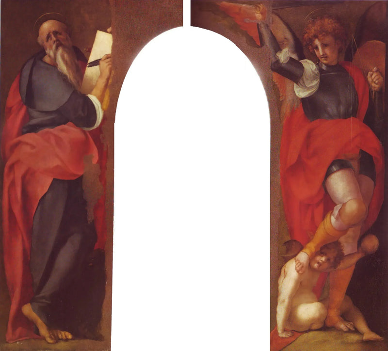 Johannes der Evangelist und Erzengel Michael - Pontormo