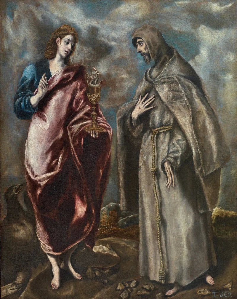 Johannes der Evangelist und Franz von Assisi - El Greco