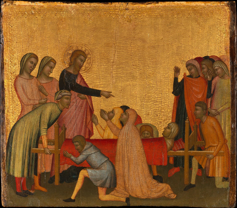 Johannes der Evangelist erweckt Satheus wieder zum Leben - Francescuccio Ghissi