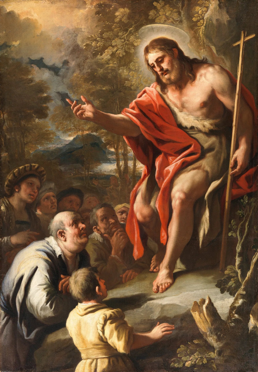Johannes der Täufer predigt in der Wüste - Luca Giordano