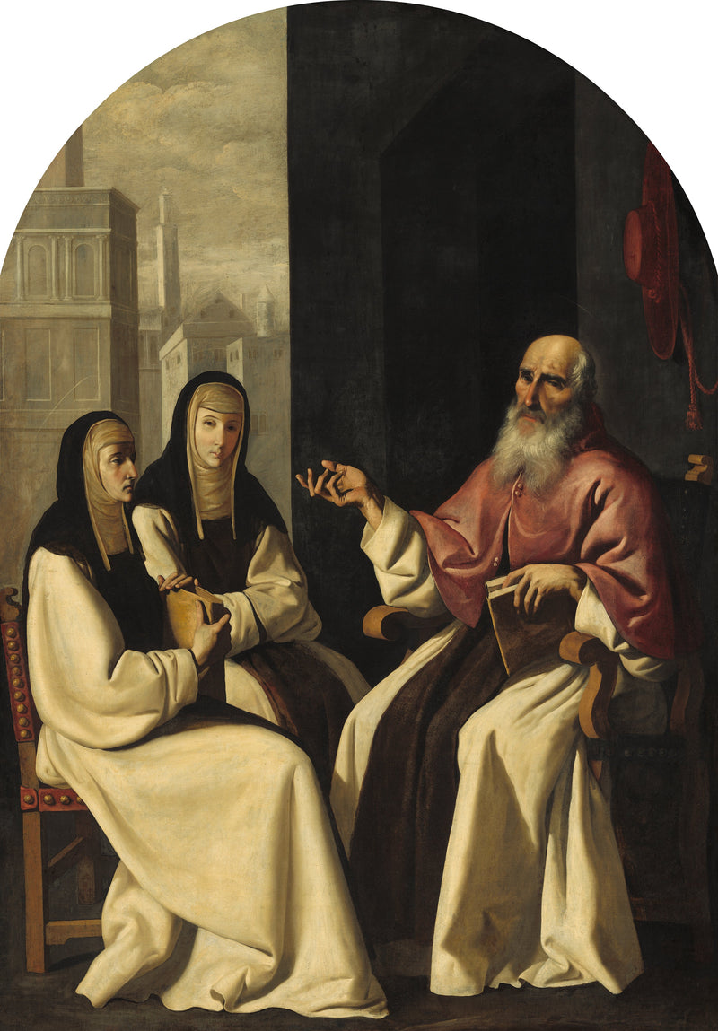 Heiliger Hieronymus mit der heiligen Paula und der heiligen Eustochium - Francisco de Zurbarán