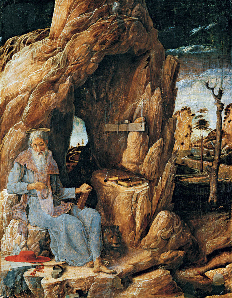 Heiliger Hieronymus in der Wüste - Andrea Mantegna