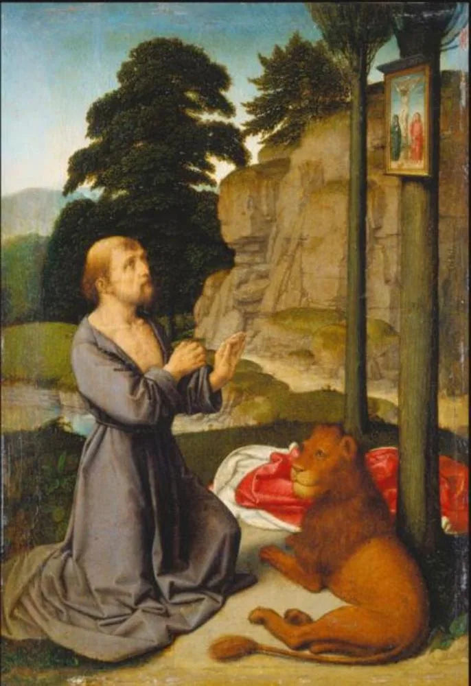 Heiliger Hieronymus in der Wüste - Gérard David