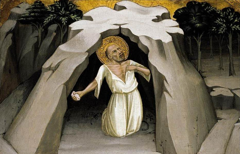 Heiliger Hieronymus in der Wüste - Lorenzo Monaco
