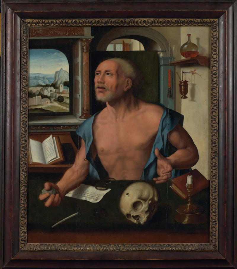 Heiliger Hieronymus in seiner Zelle - Joos van Cleve