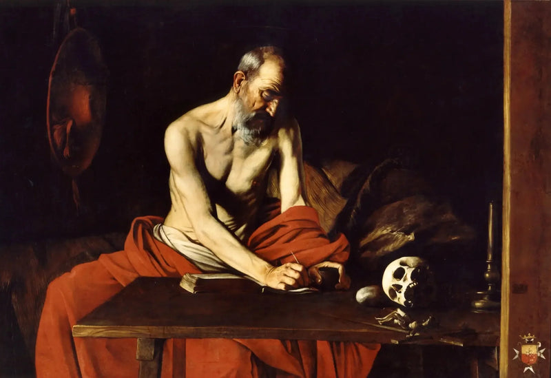 Heiliger Hieronymus beim Schreiben - Caravaggio
