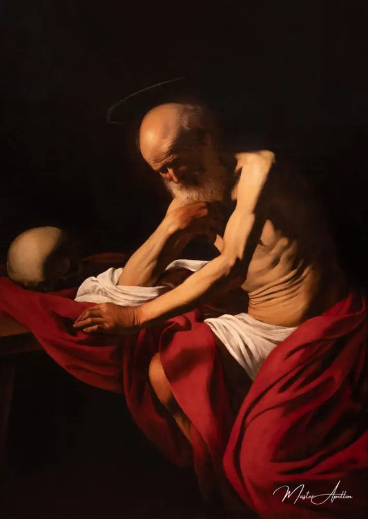 Saint Jérôme en méditation - Le Caravage Reproductions de tableaux à la peinture à l’huile