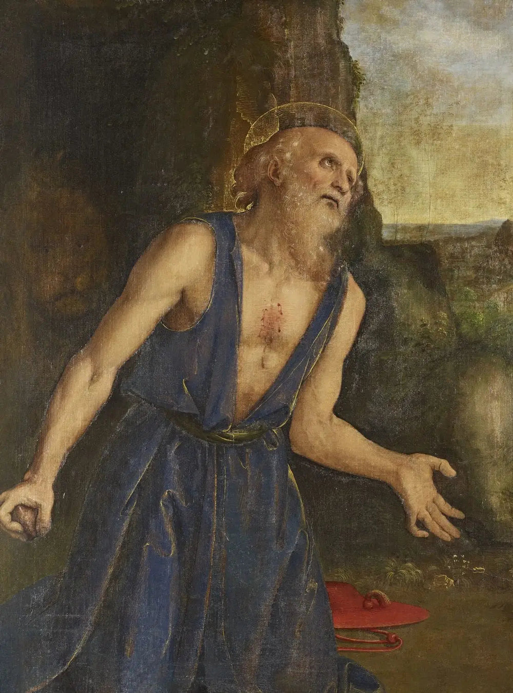 Saint Jérôme en pénitence - Pietro Perugino image 1 reproduction artisanale de tableau
