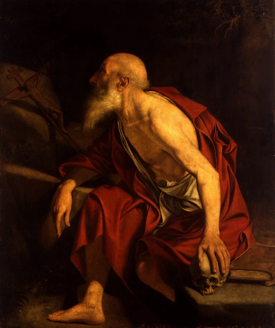 Heiliger Hieronymus im Gebet - Orazio Gentileschi