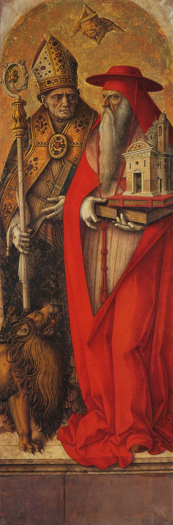 Heiliger Hieronymus und Heiliger Augustinus - Carlo Crivelli