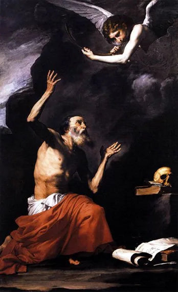 Heiliger Hieronymus und der Engel des Gerichts - Jusepe de Ribera