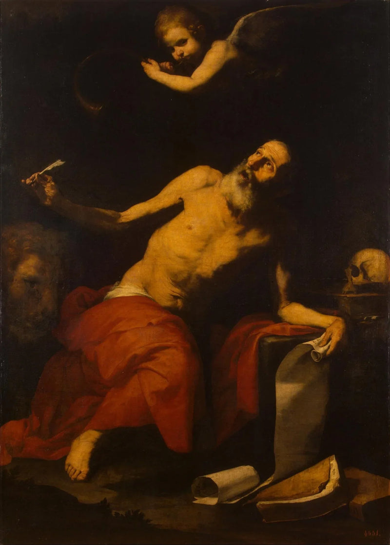 Heiliger Hieronymus und der Engel - Jusepe de Ribera
