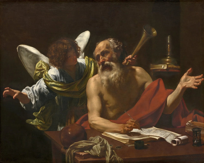 Heiliger Hieronymus und der Engel - Simon Vouet