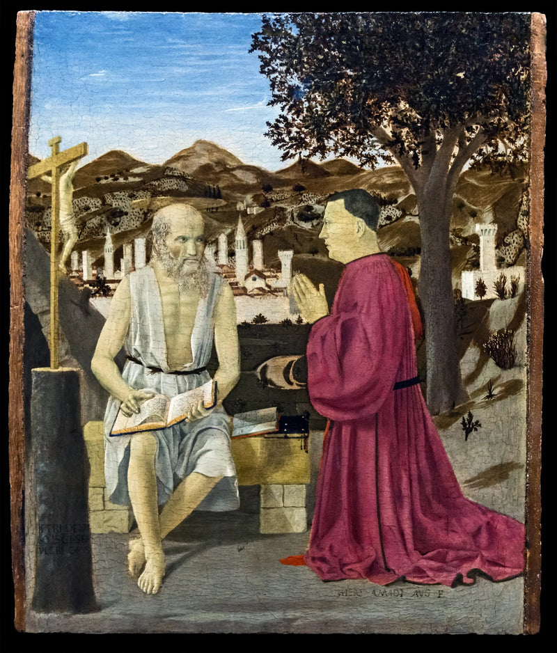 Hieronymus und der Spender Girolamo Amadi - Piero della Francesca