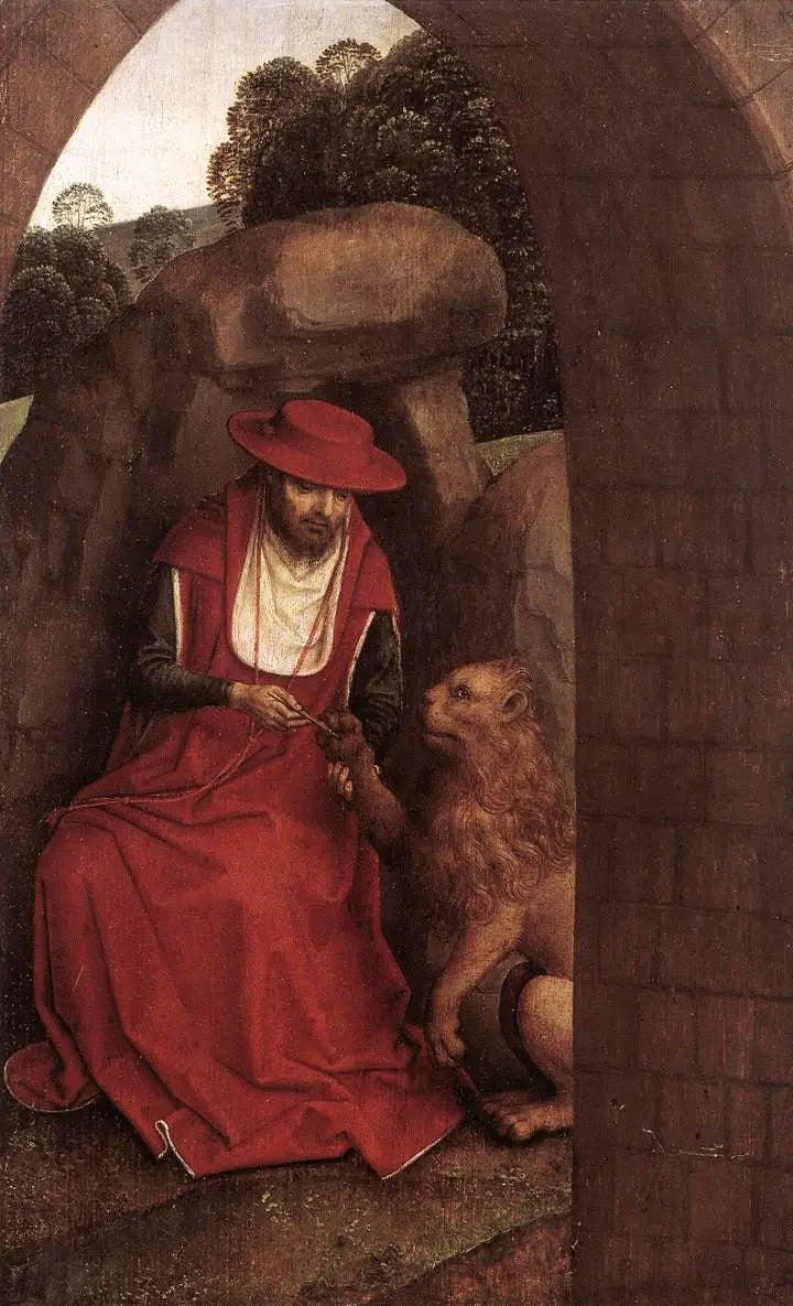 Heiliger Hieronymus und der Löwe - Hans Memling