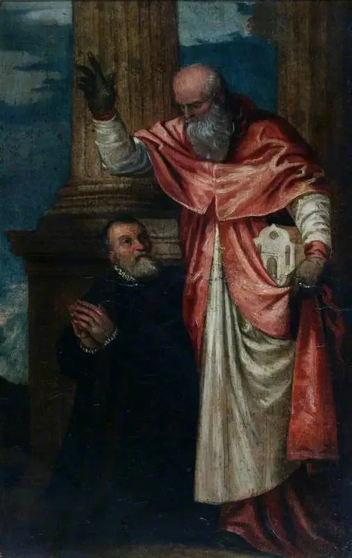Saint Jérôme und ein Spender - Paul Véronèse