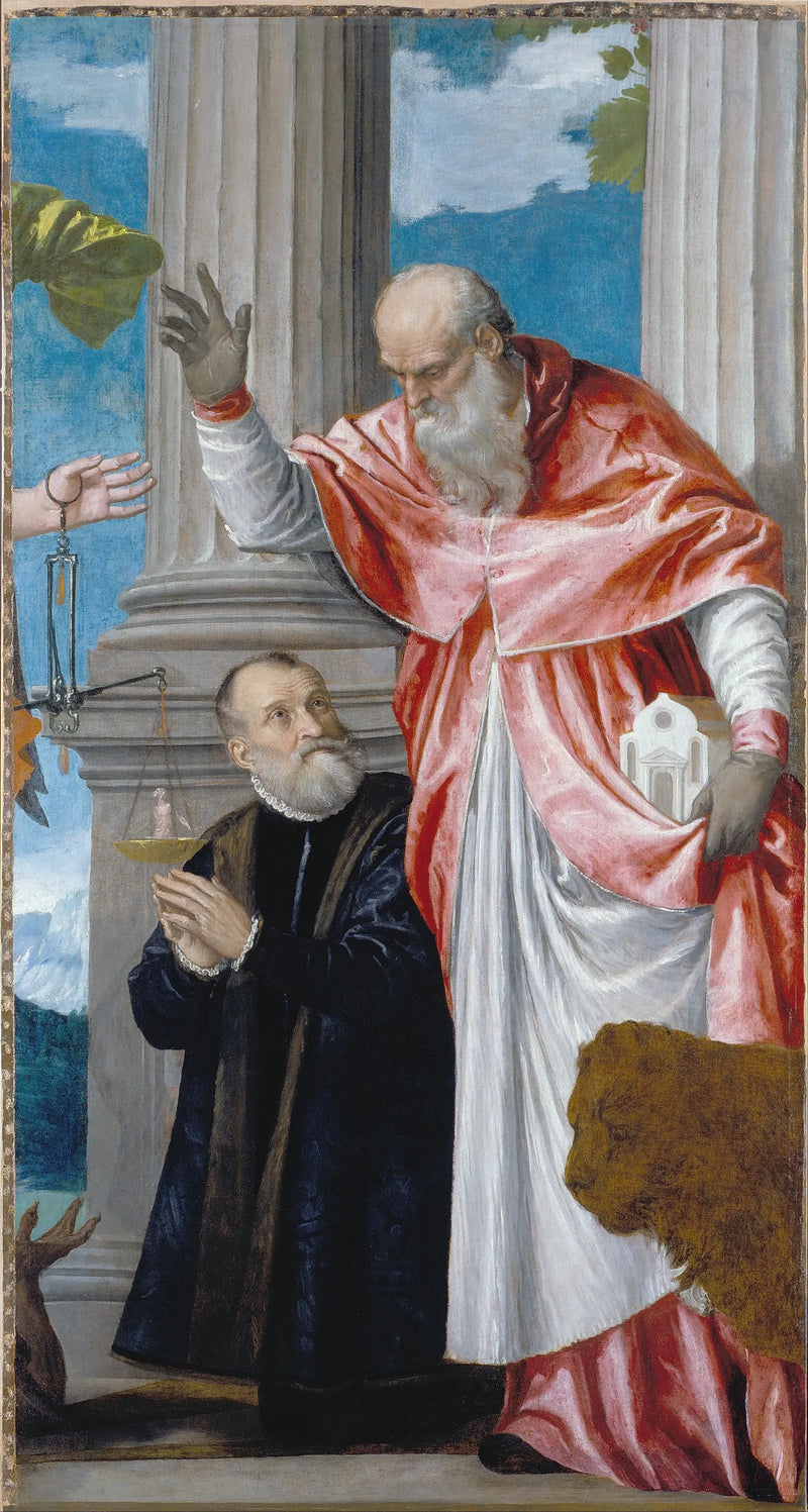 Saint Jérôme und ein Spender - Paul Véronèse
