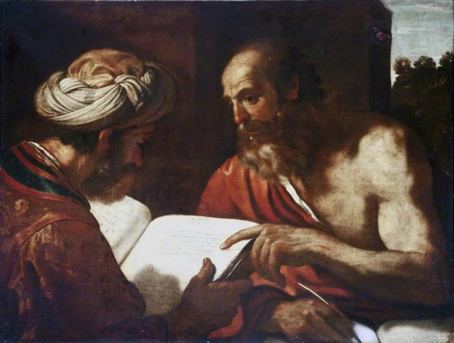 Heiliger Hieronymus und ein Rabbi - Guercino