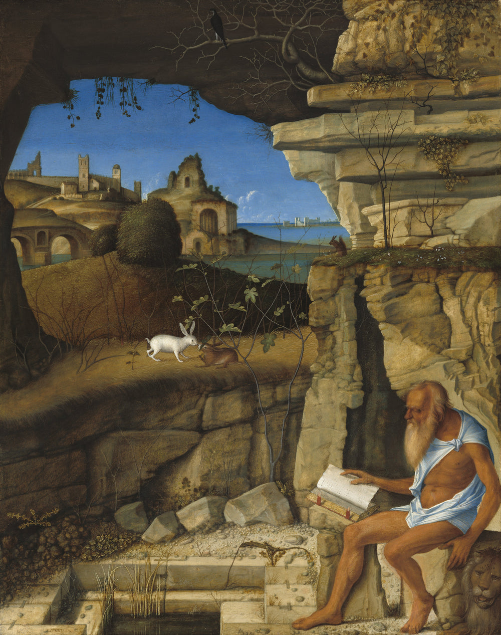 Saint Jérôme lisant à la campagne - Giovanni Bellini image 1 reproduction réalisée par Alpha Reproduction