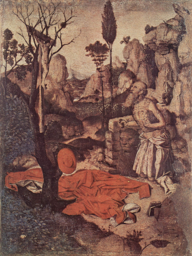 Heiliger Hieronymus im Wüstentod - Antonello von Messina