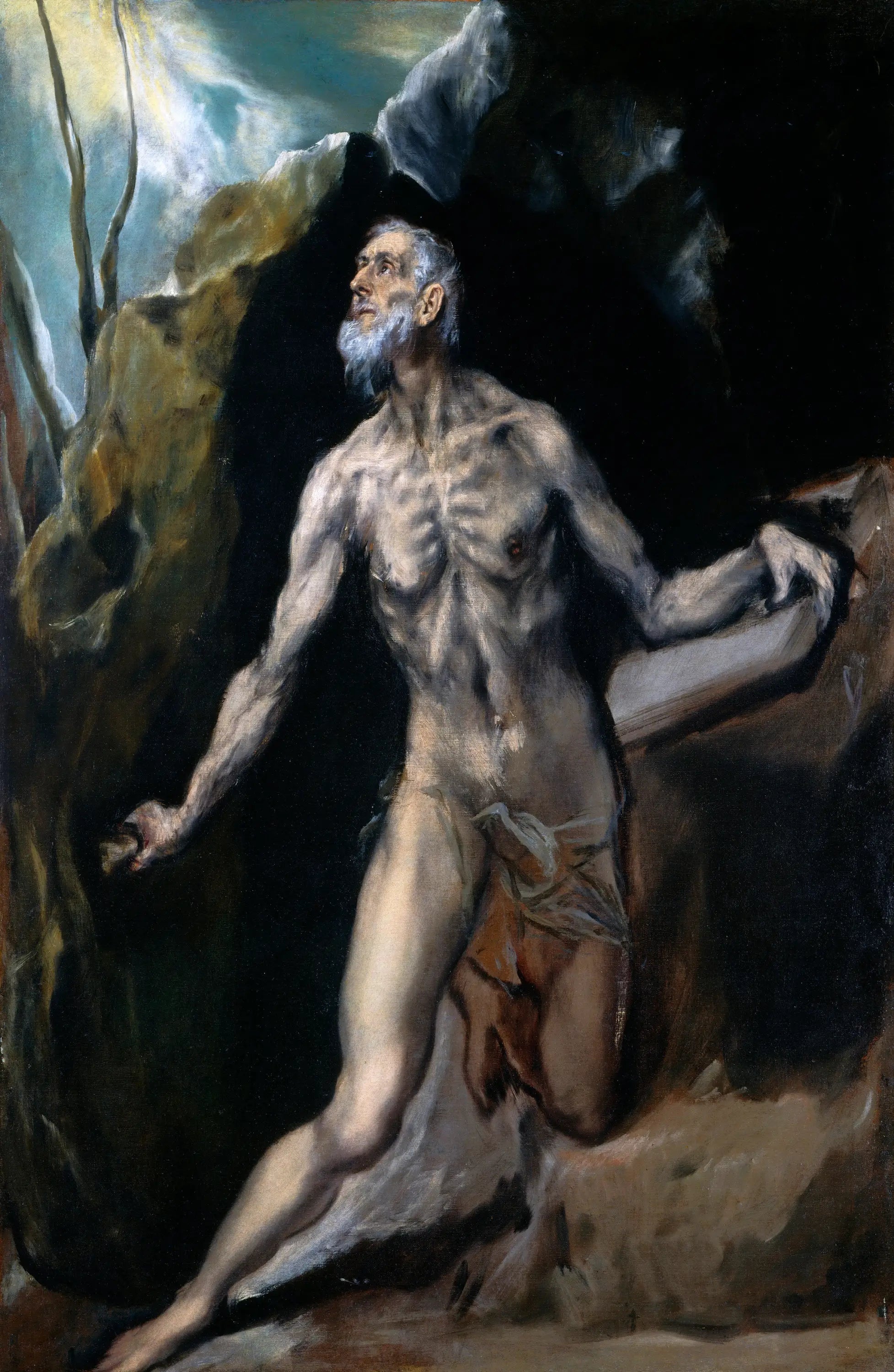 Saint Jérôme pénitent - El Greco image 1 copie peinte à la main à l’huile