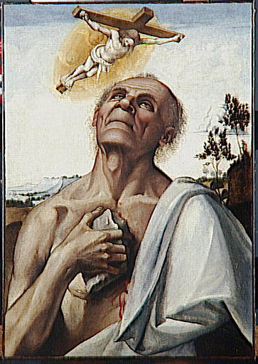 Saint Jérôme pénitent en extase - Luca Signorelli image 1 tableau peint à l’huile sur toile