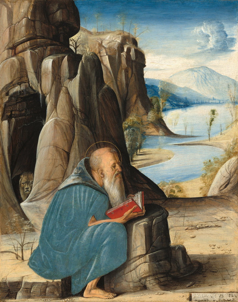 Heiliger Hieronymus beim Lesen - Alvise Vivarini