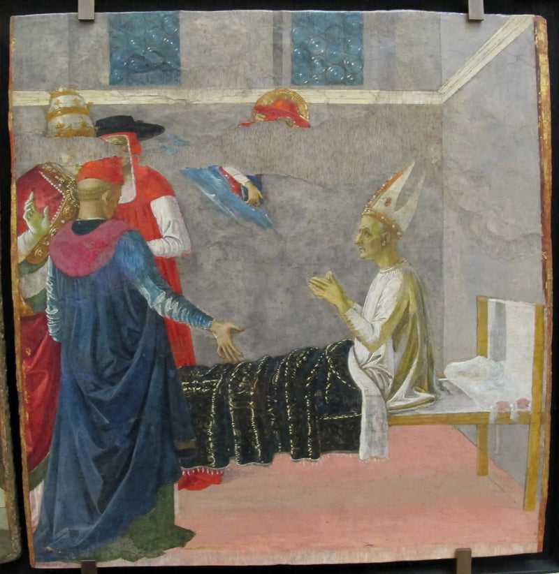 Heiliger Hieronymus, der den Kardinal Andrea wieder zum Leben erweckt - Pietro Perugino