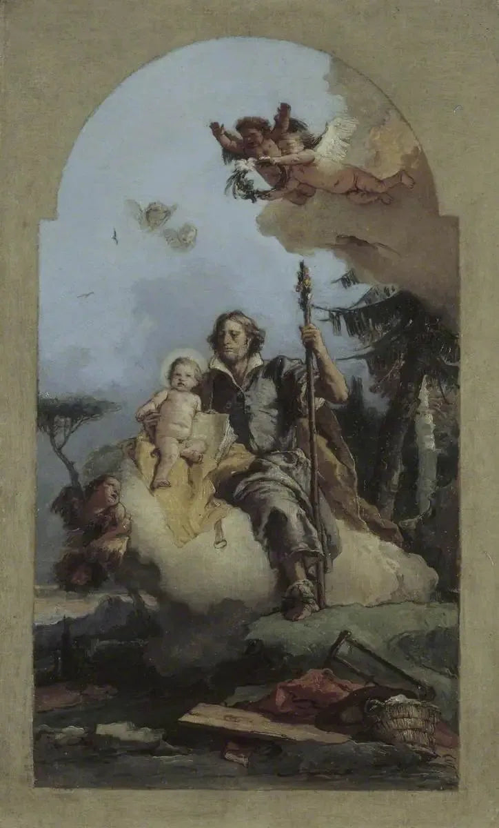 Saint Joseph mit dem Jesuskind - Giovanni Battista Tiepolo