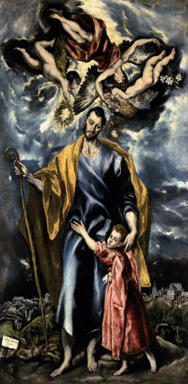 Saint Joseph und das Jesuskind - El Greco