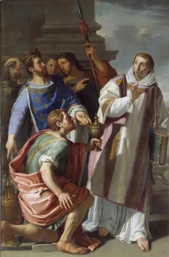 Saint Léonard verweigert die Geschenke des Königs Chlodwig