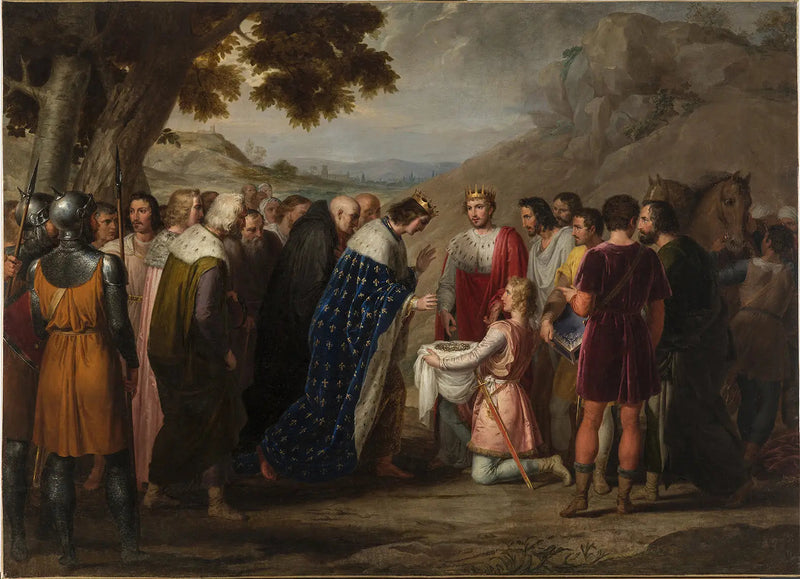 Saint-Louis empfängt die heilige Krone von Baudouin II - Rafael Tejeo
