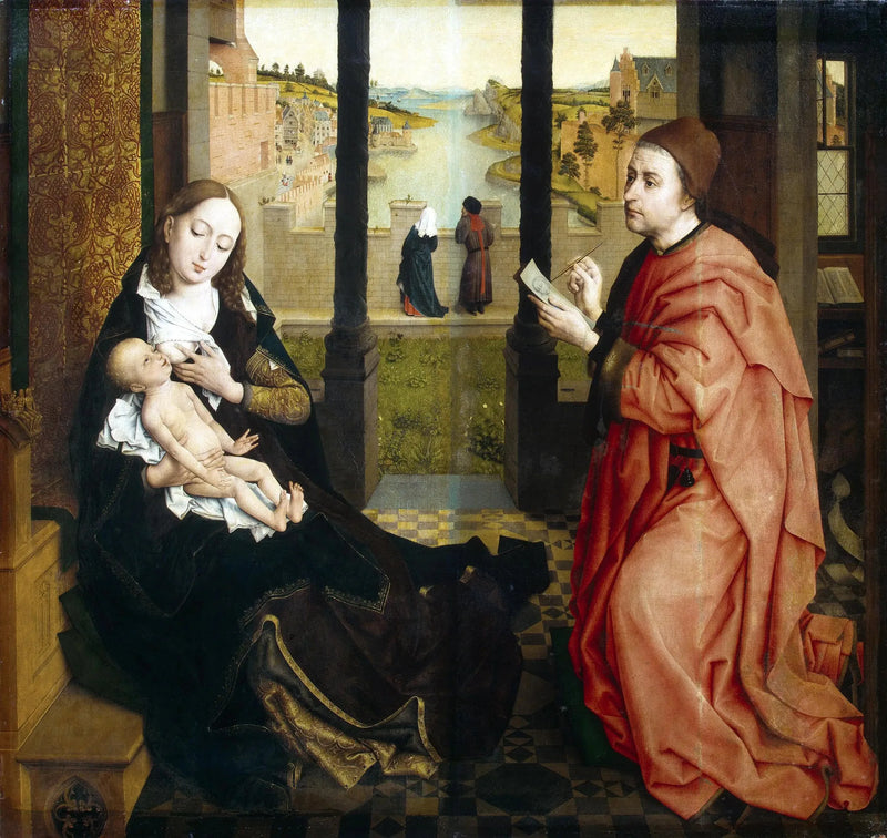 Saint Luc zeichnend die Jungfrau - Rogier van der Weyden