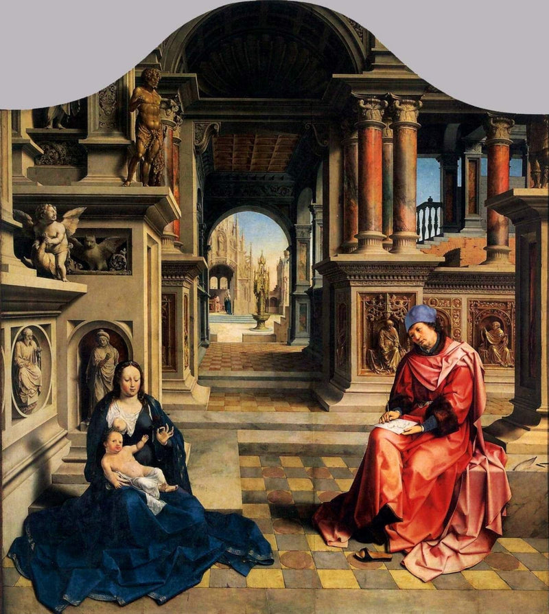 Saint Luc malend die Jungfrau - Jan Gossaert