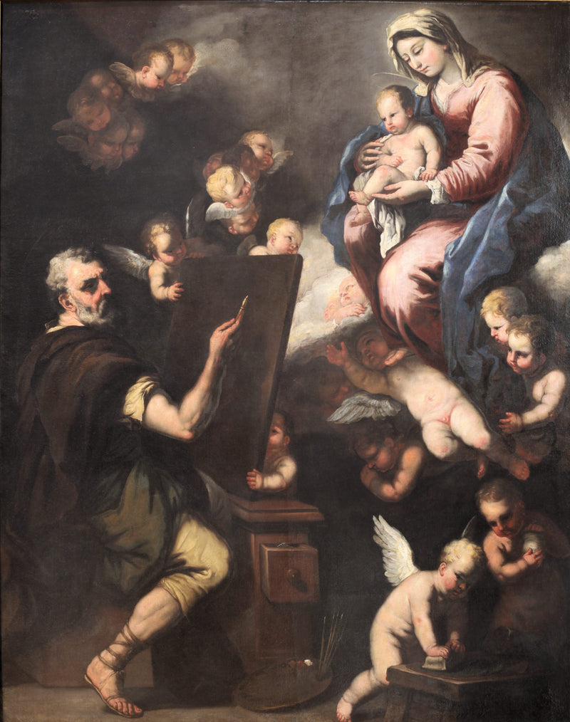 Saint Luc, der die Jungfrau malt - Luca Giordano