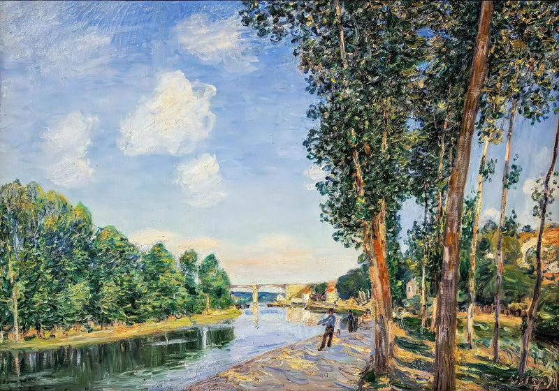 Saint-Mammès, Juni-Sonne - Alfred Sisley