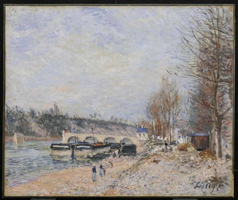 Saint-Mammès, graue Zeiten - Alfred Sisley