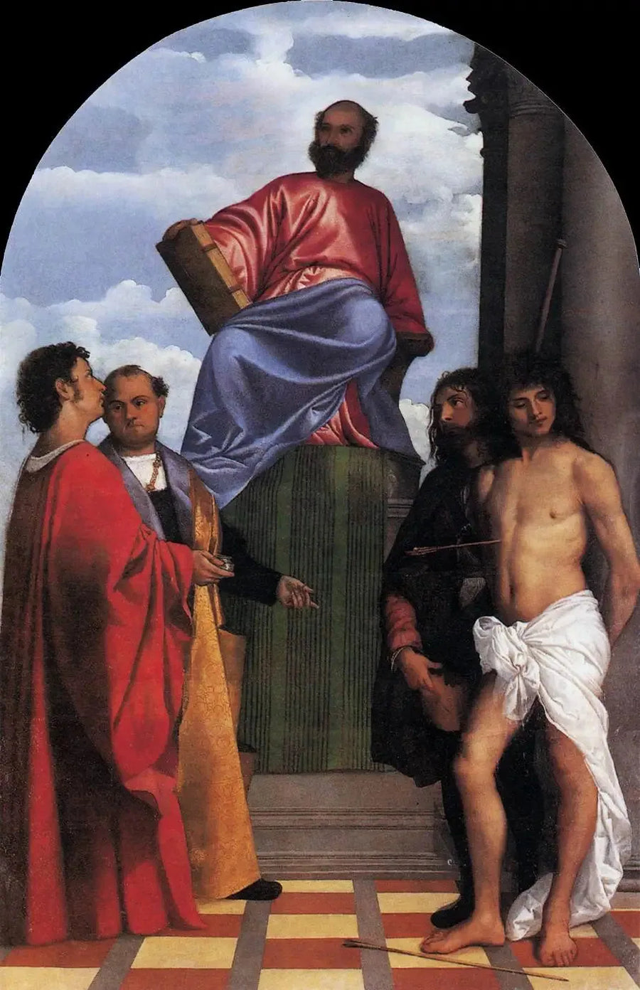 Heilig Markus in Majestät - Titian
