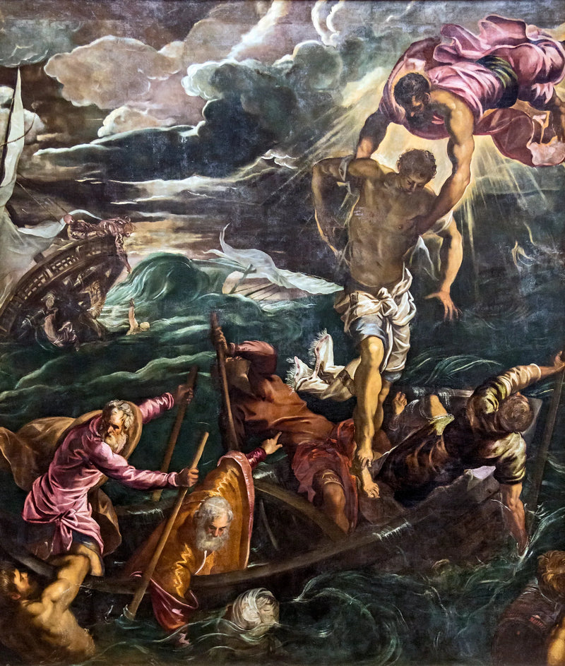 Der heilige Markus rettet einen Sarazenen vor dem Schiffbruch - Jacopo Tintoretto