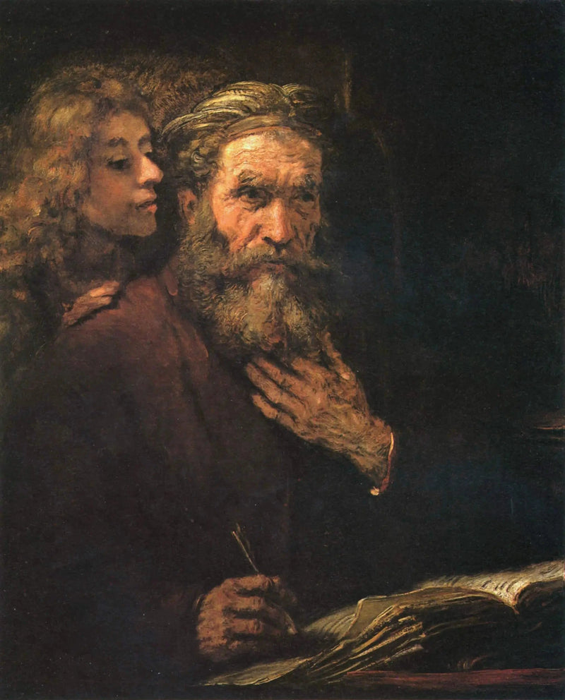 Der heilige Matthäus und der Engel - Rembrandt