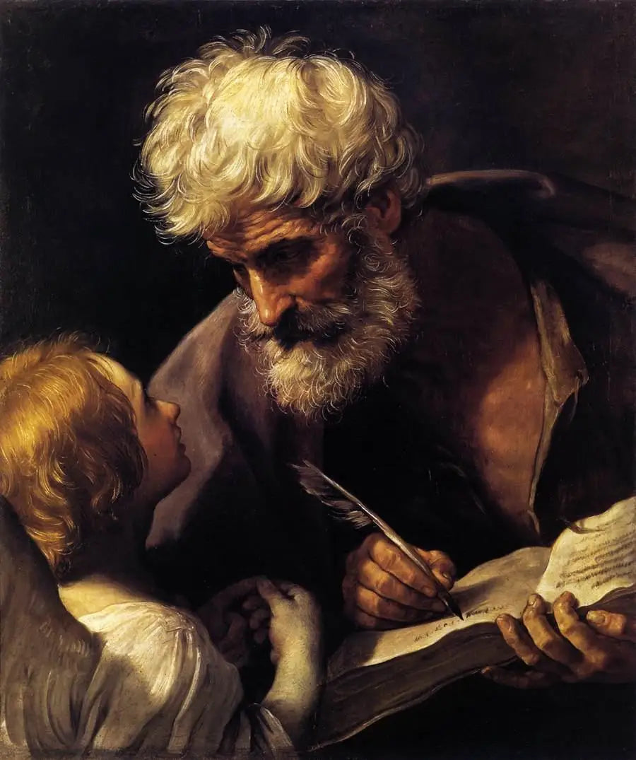 Matthäus Evangelist und der Engel - Guido Reni