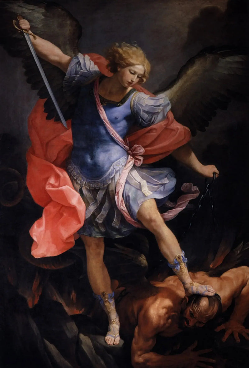 Erzengel Michael, der den Dämon besiegt - Guido Reni