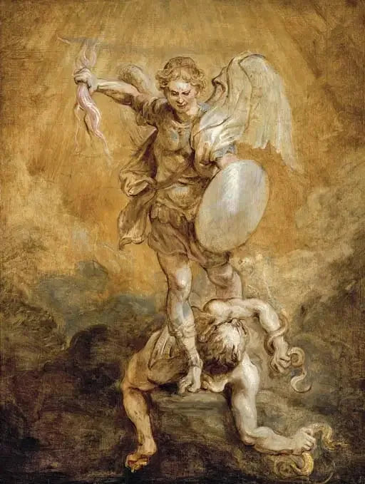 Der heilige Michael, der Luzifer unterwirft - Peter Paul Rubens