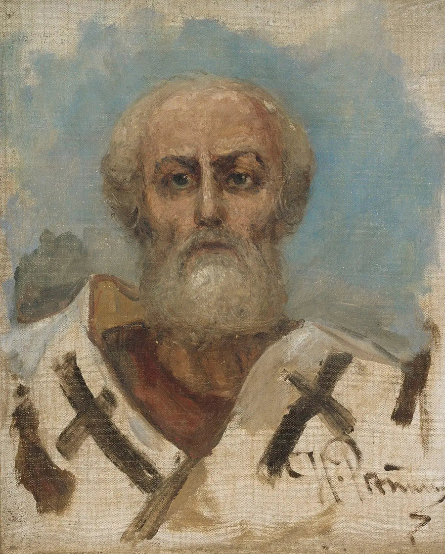 Saint Nicolas, Skizze - Ilya Repin